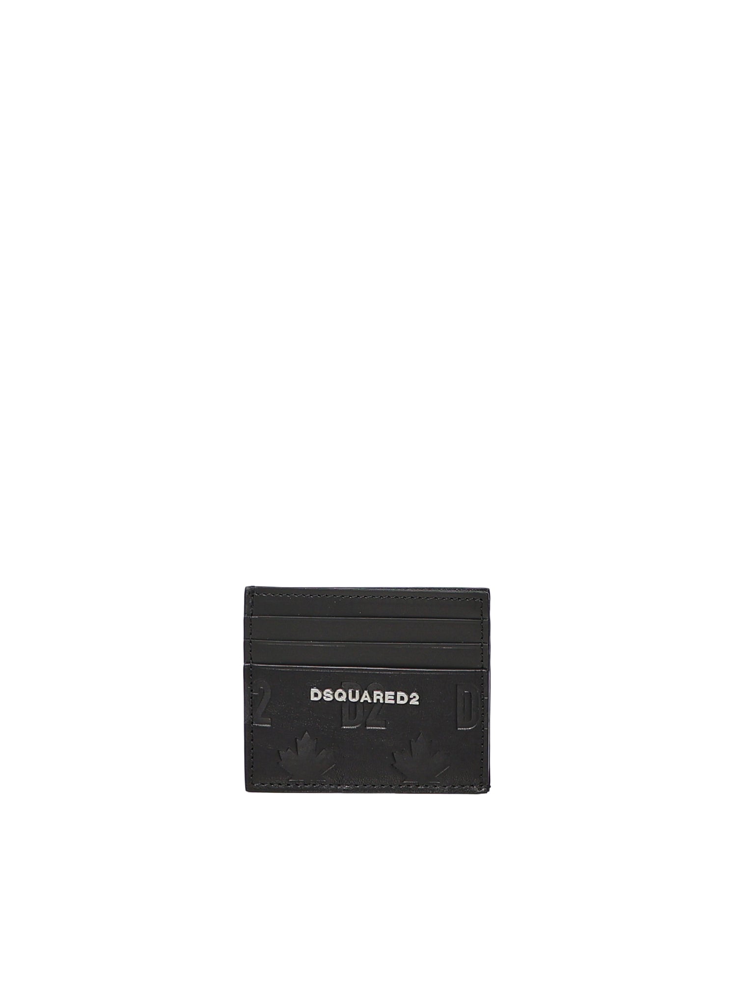 Portacarte in pelle con logo CCM0045 2124 DSQUARED2 