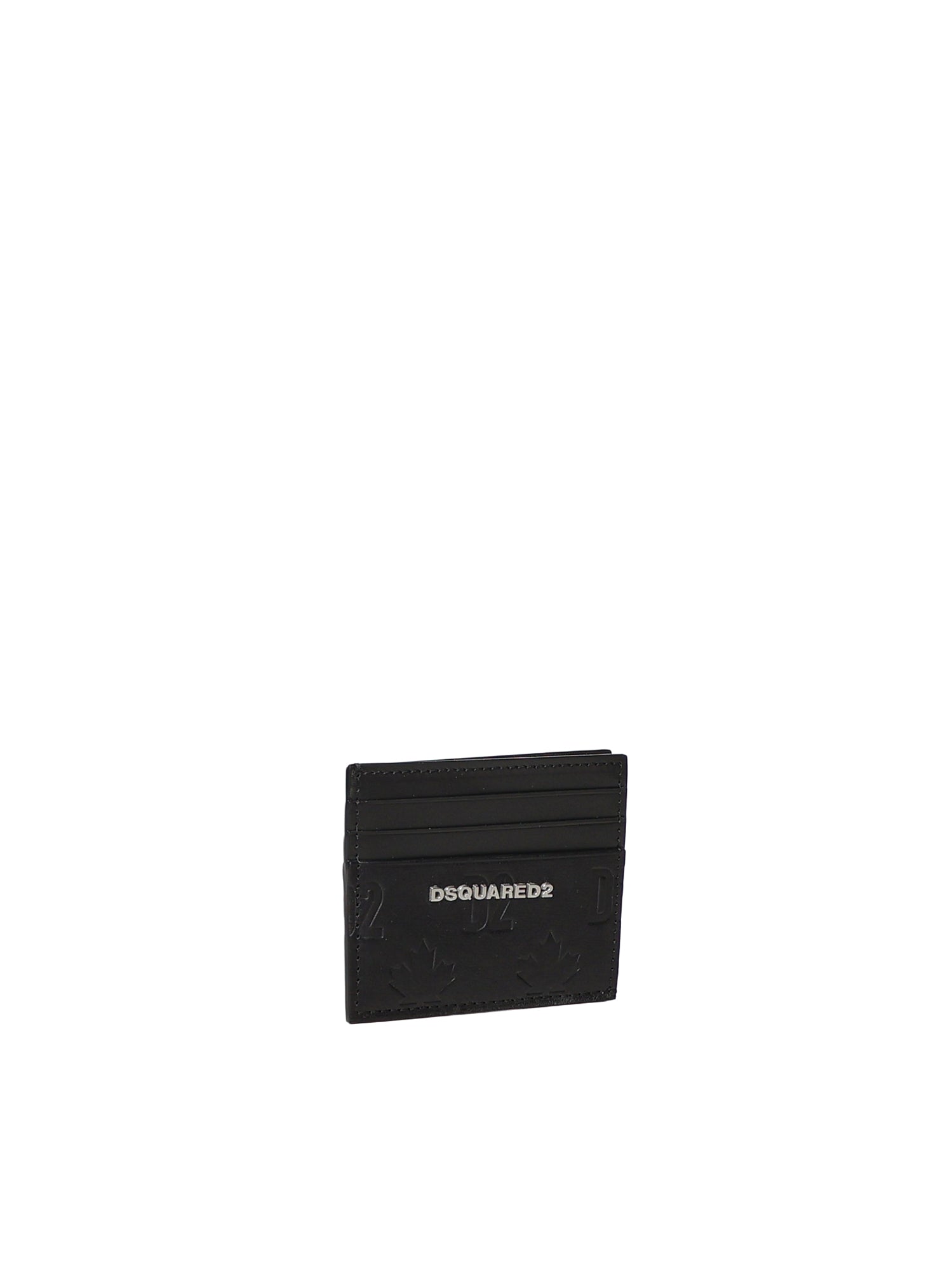 Portacarte in pelle con logo CCM0045 2124 DSQUARED2 