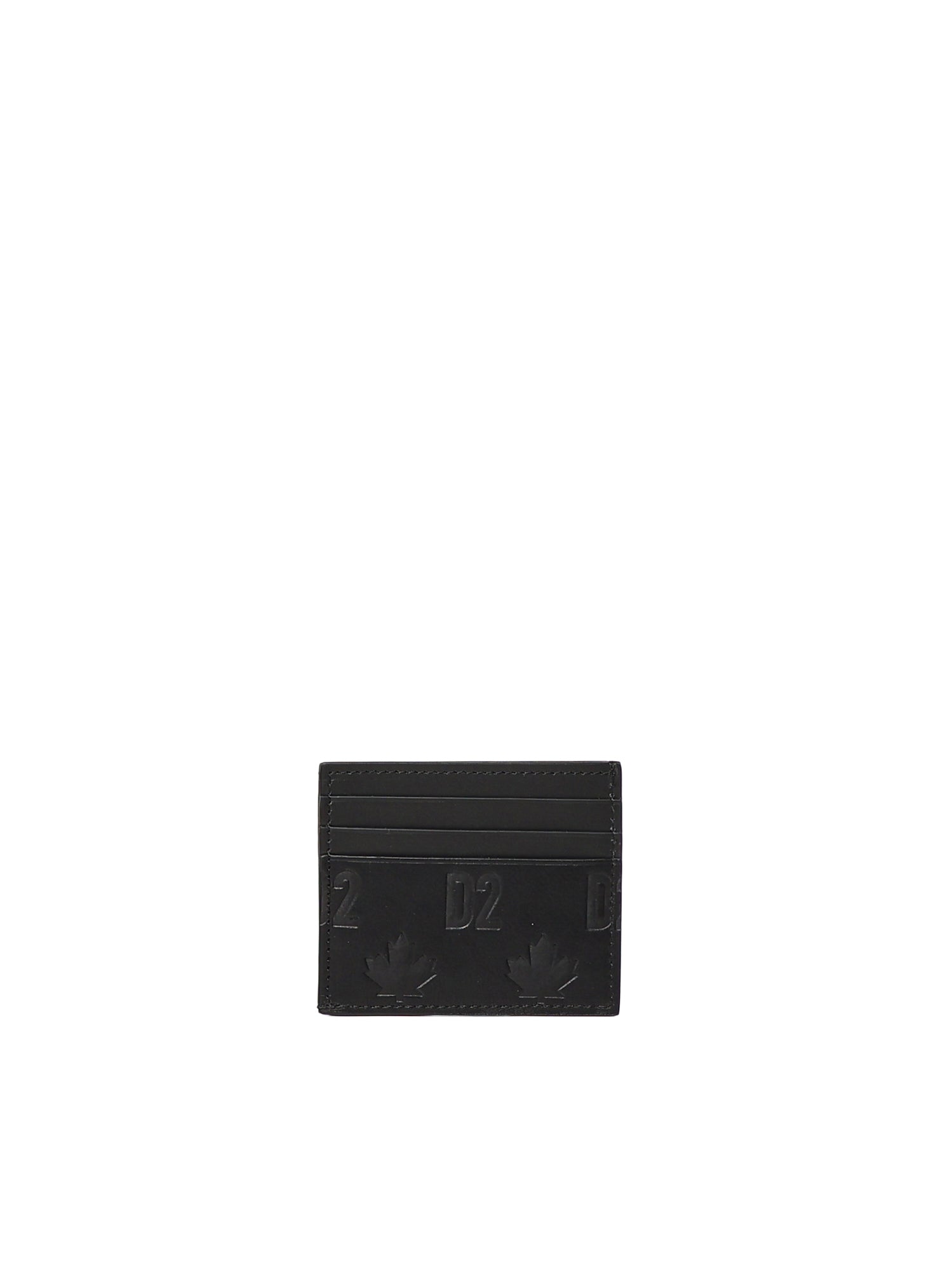 Portacarte in pelle con logo CCM0045 2124 DSQUARED2 
