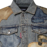 Giacca in denim camouflage S74AM1733 D30047470 DSQUARED2 