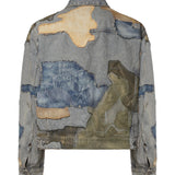 Giacca in denim camouflage S74AM1733 D30047470 DSQUARED2 