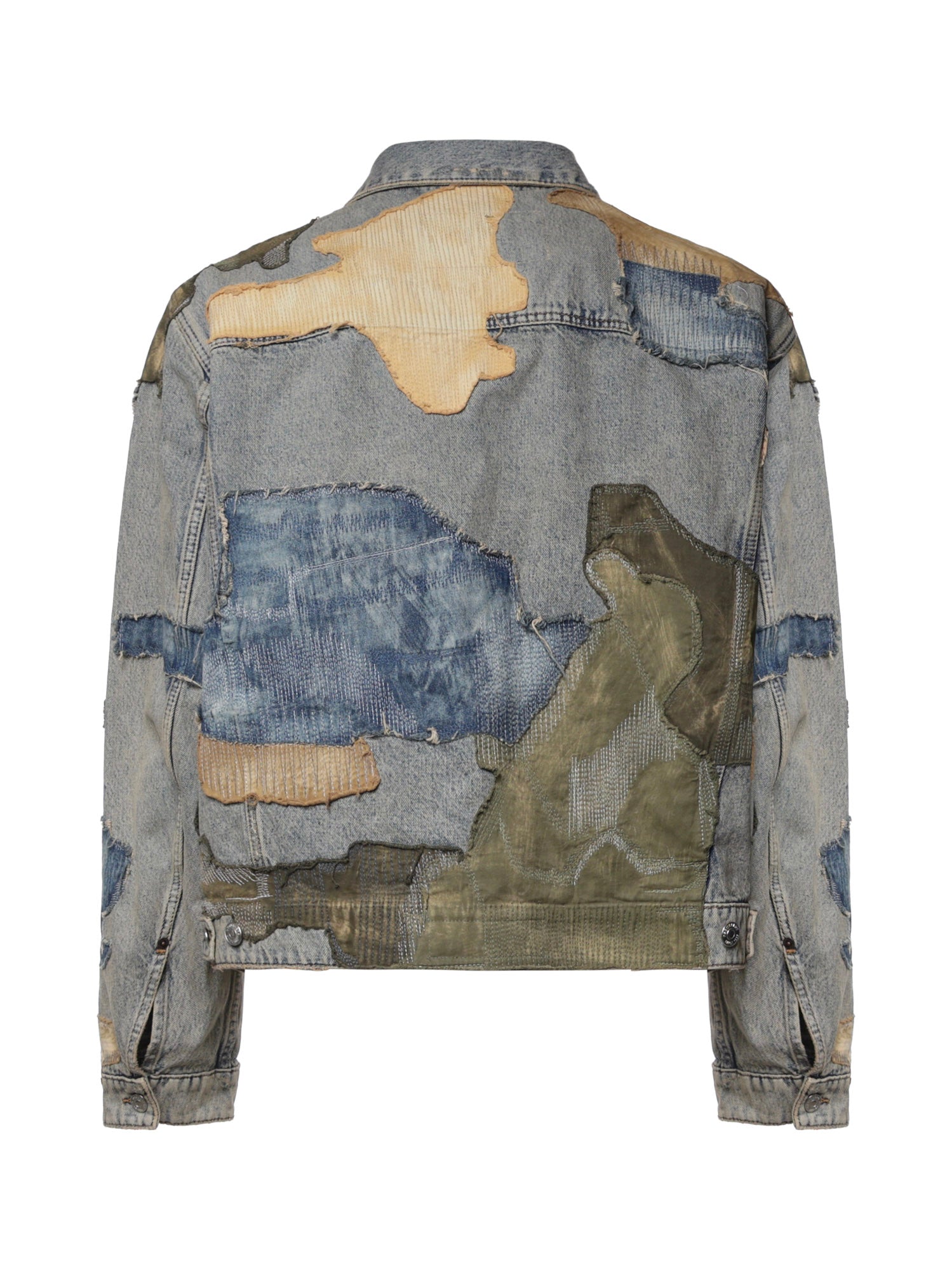 Giacca in denim camouflage S74AM1733 D30047470 DSQUARED2 