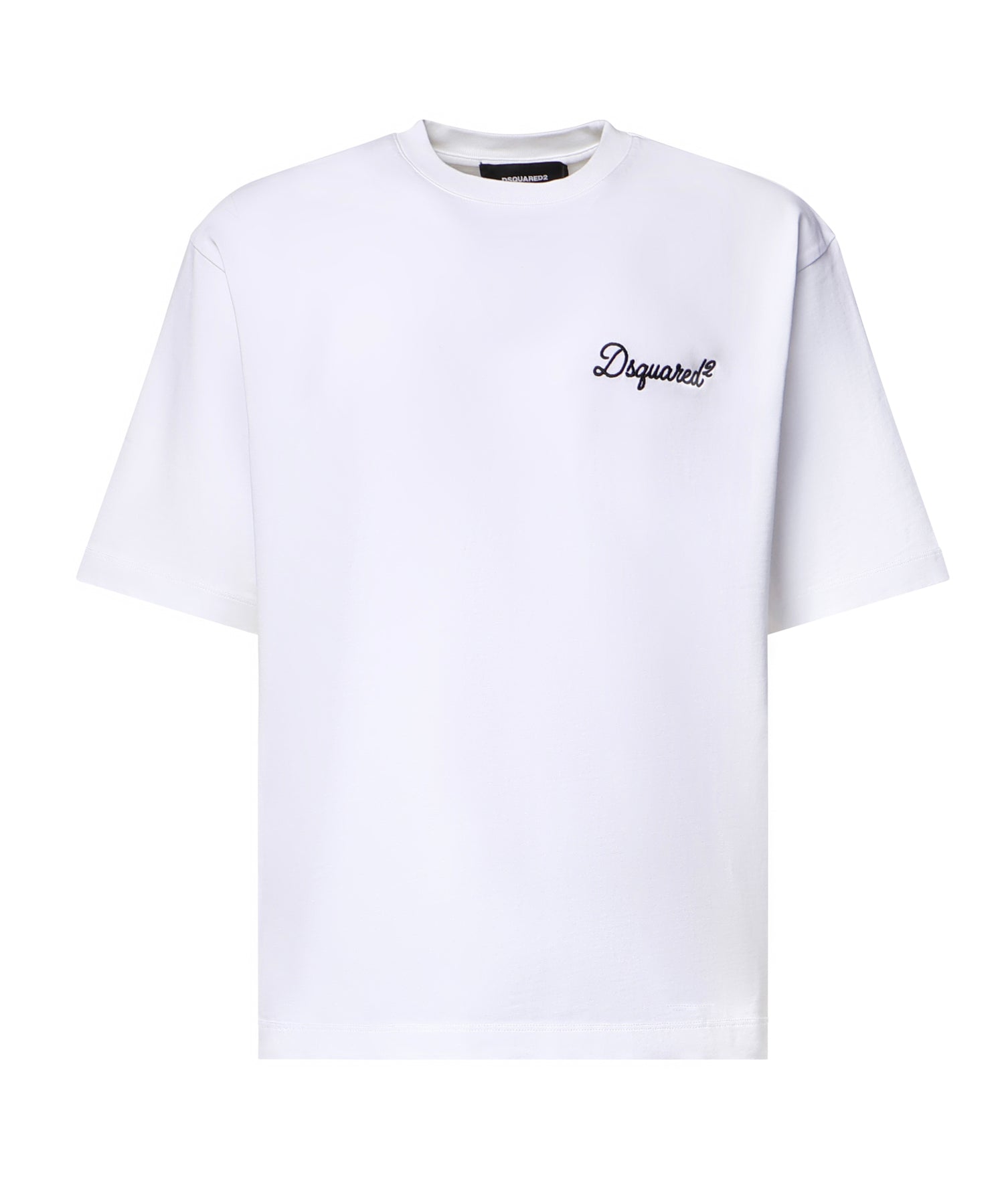 T-shirt in cotone con logo S74GD1525 D20106100 DSQUARED2 