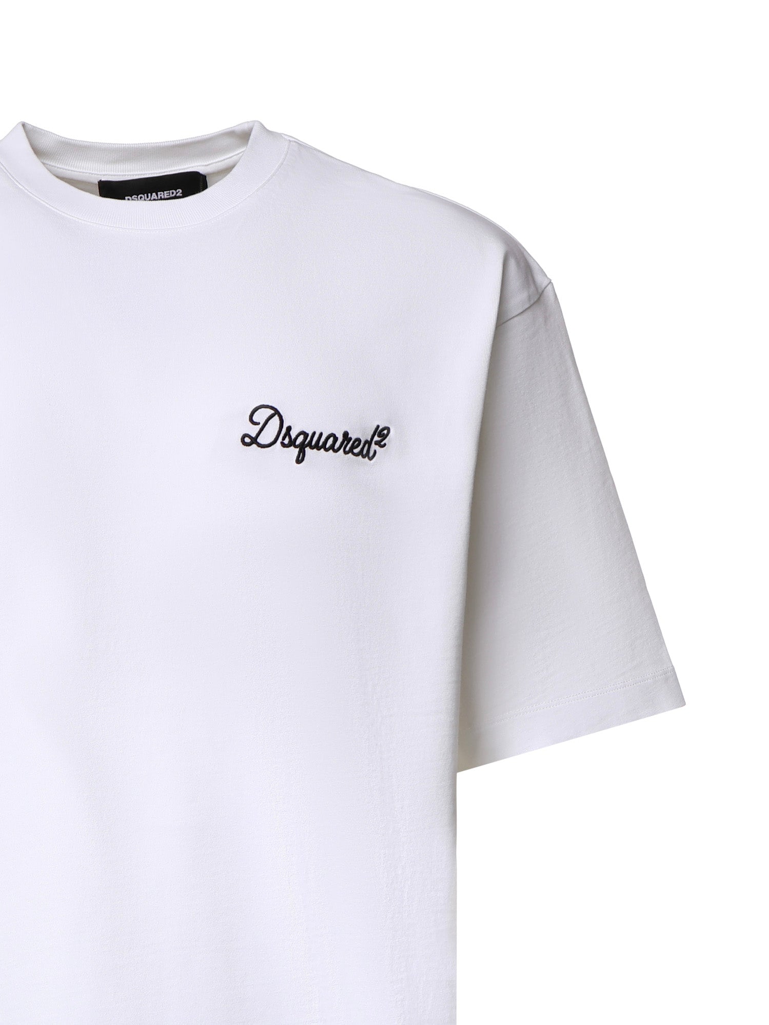 T-shirt in cotone con logo S74GD1525 D20106100 DSQUARED2 