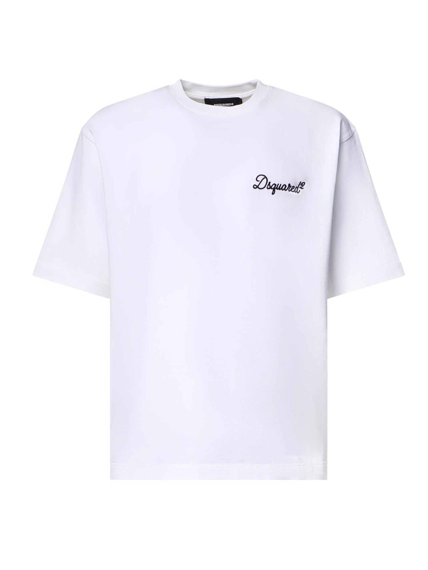 T-shirt in cotone con logo S74GD1525 D20106100 DSQUARED2 