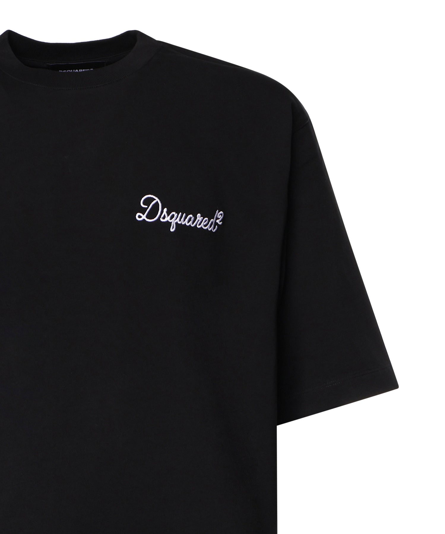 T-shirt in cotone con logo <BR/> S74GD1525 D20106900 DSQUARED2 
