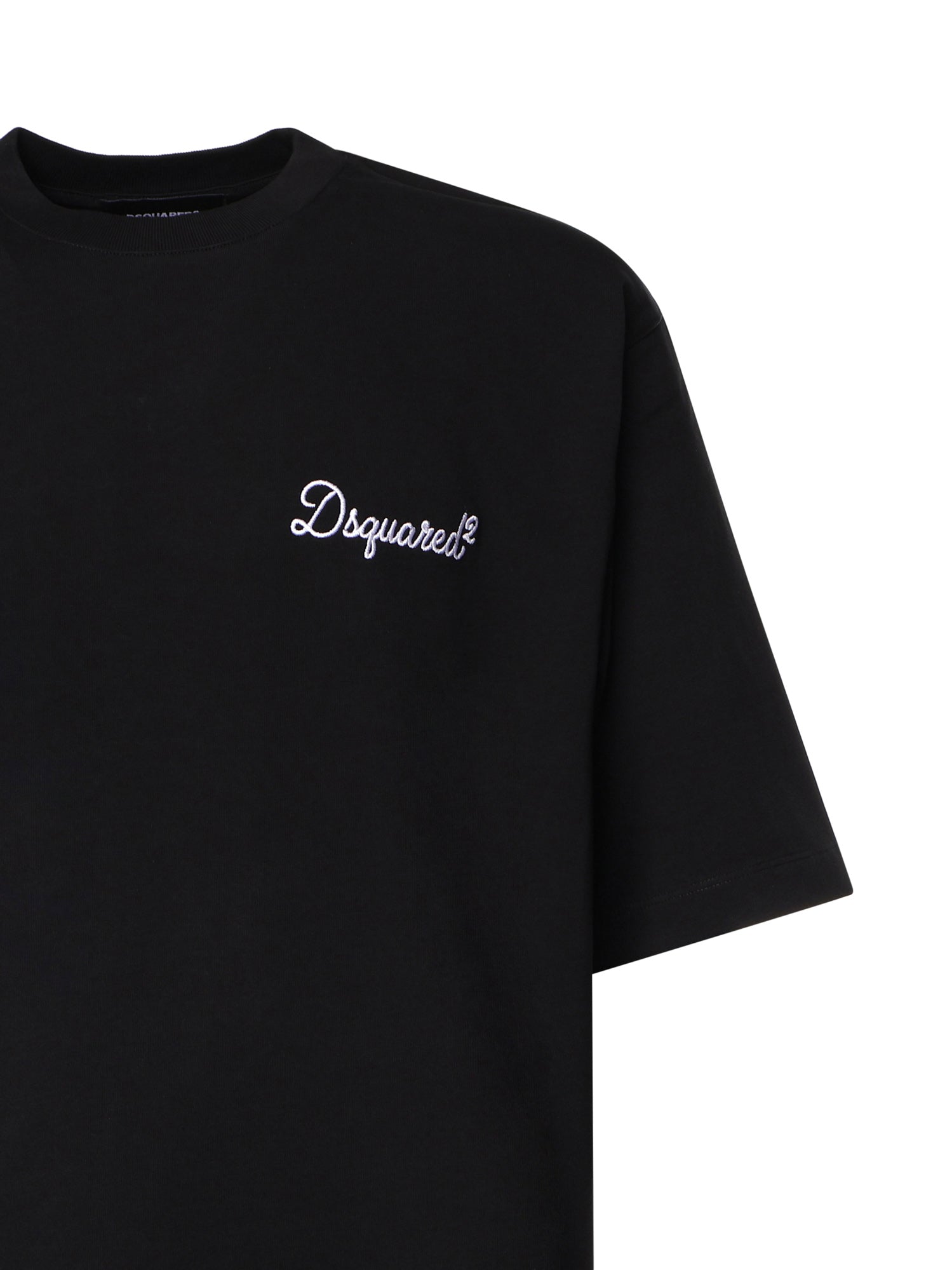 T-shirt in cotone con logo <BR/> S74GD1525 D20106900 DSQUARED2 