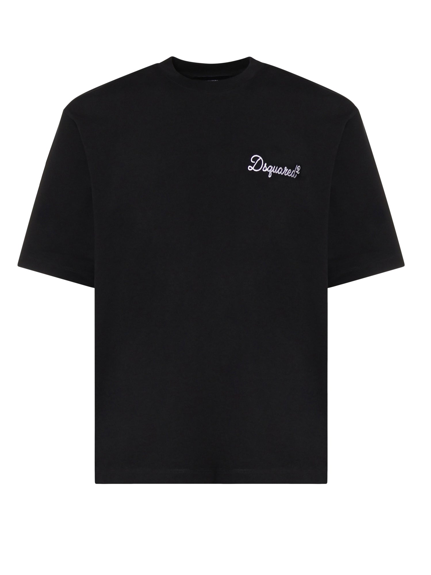 T-shirt in cotone con logo <BR/> S74GD1525 D20106900 DSQUARED2 