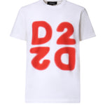 T-shirt D2 Upside Down in cotone S74GD1579 D20106100 DSQUARED2 