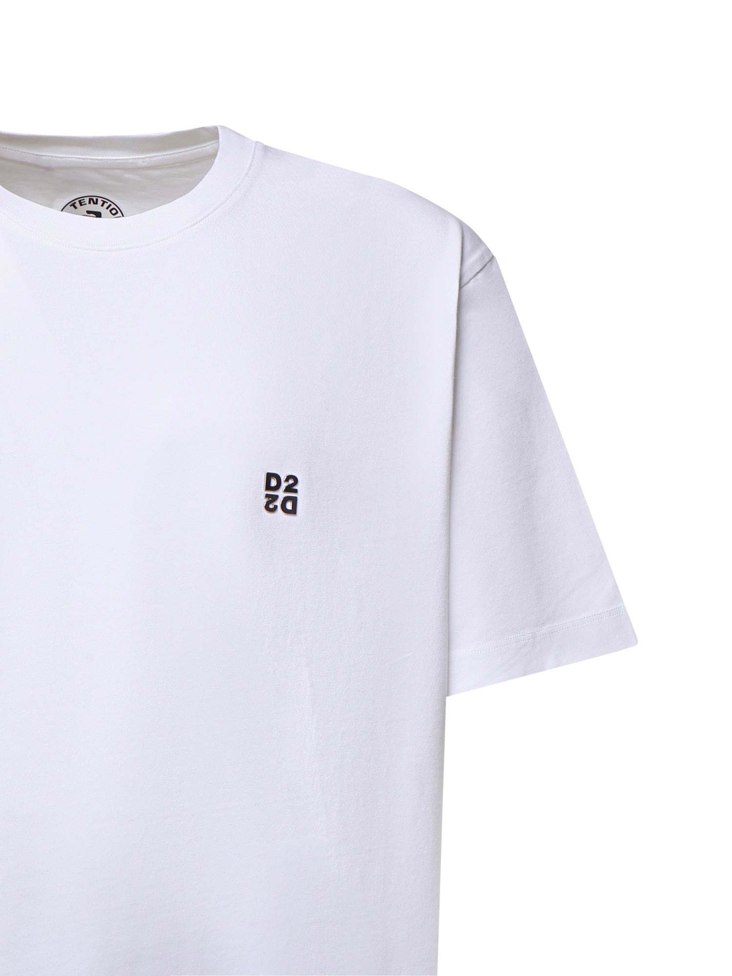 T-shirt in cotone con logo S74GD1594 D20136100 DSQUARED2 