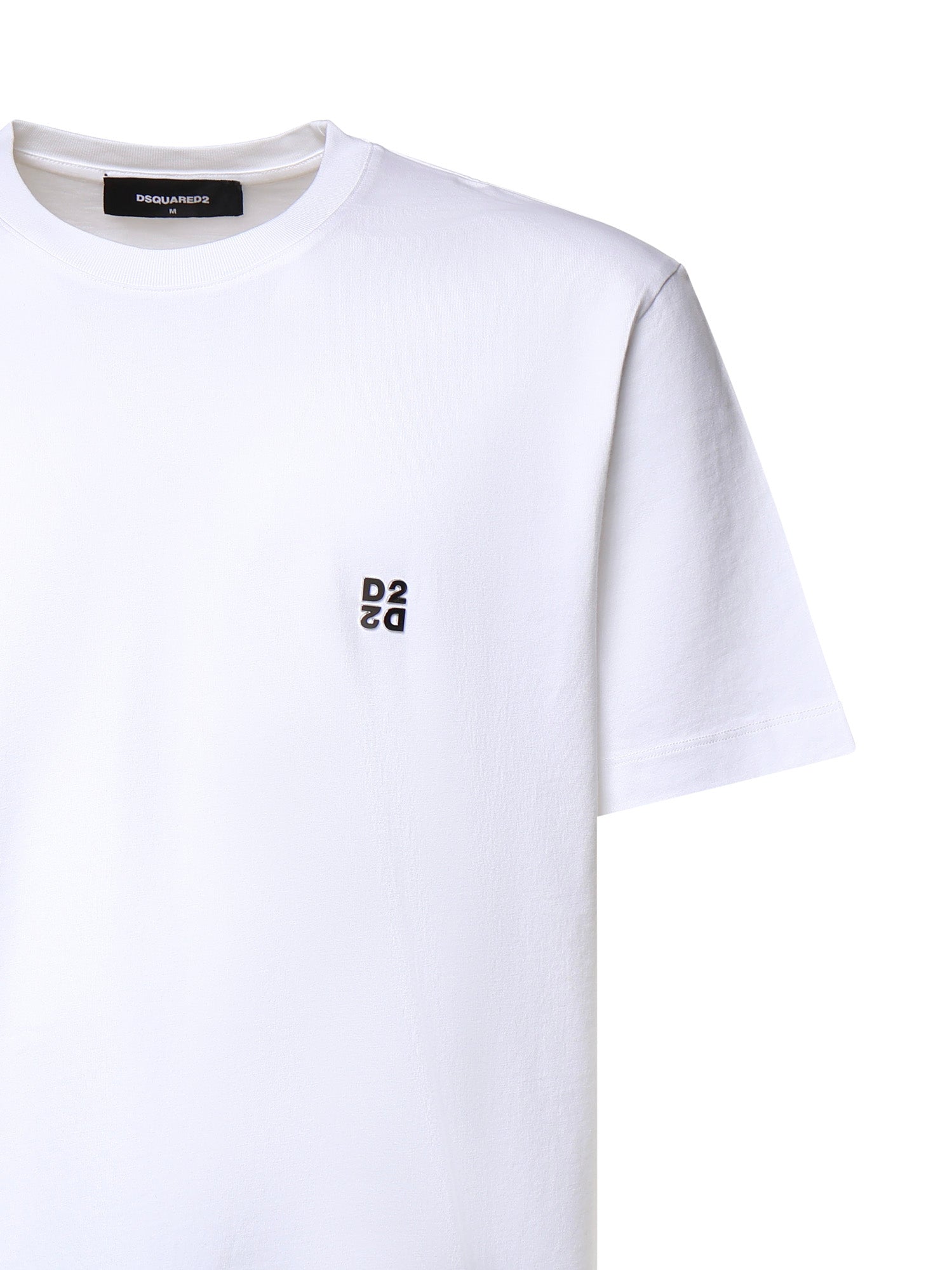T-shirt in cotone con logo S74GD1594 D20136100 DSQUARED2 