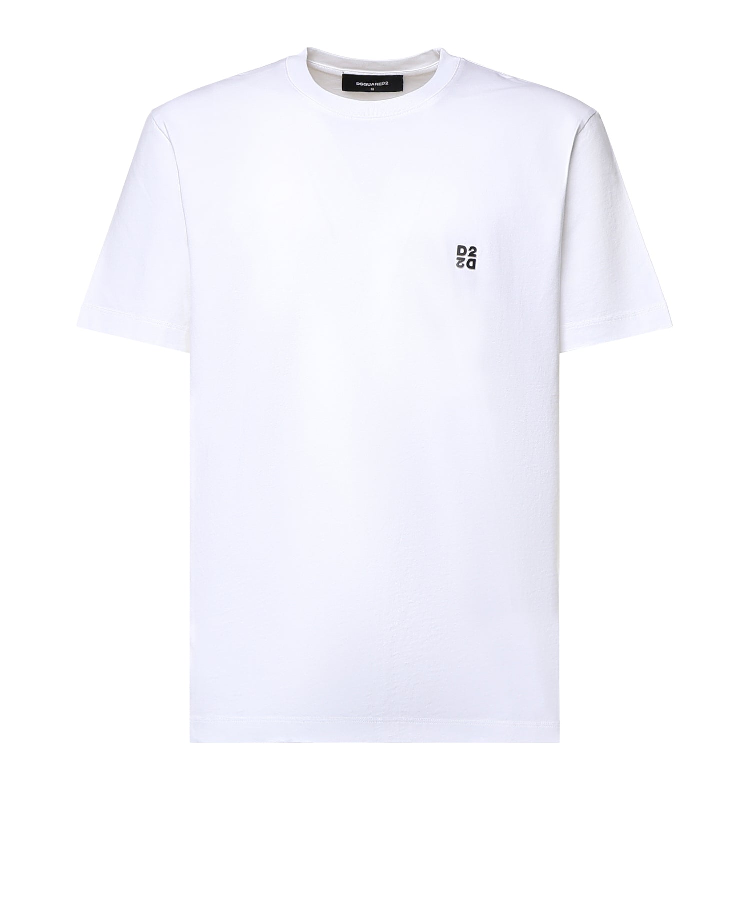 T-shirt in cotone con logo S74GD1594 D20136100 DSQUARED2 