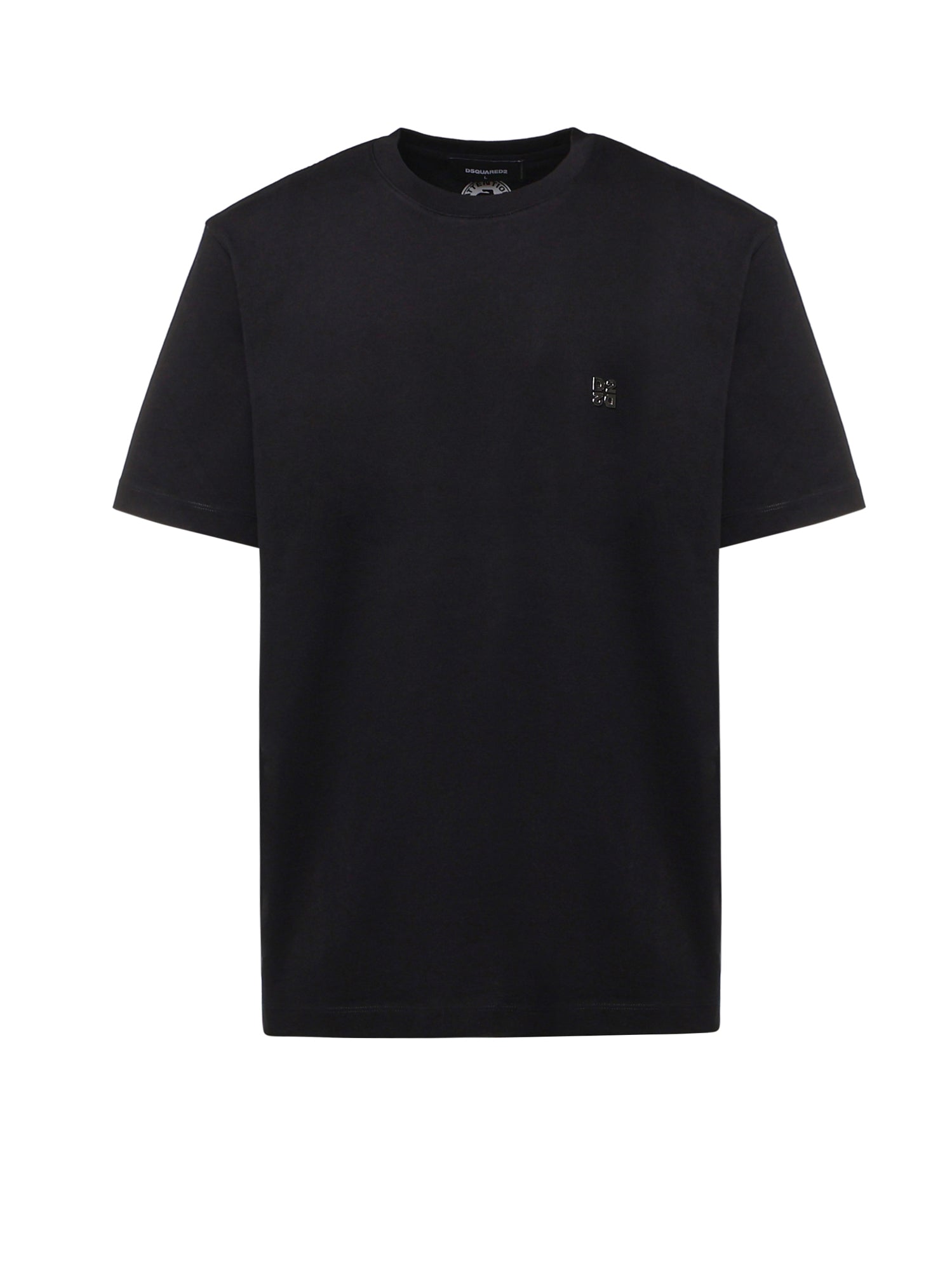 T-shirt in cotone con logo<BR/> S74GD1594 D20136900 DSQUARED2 