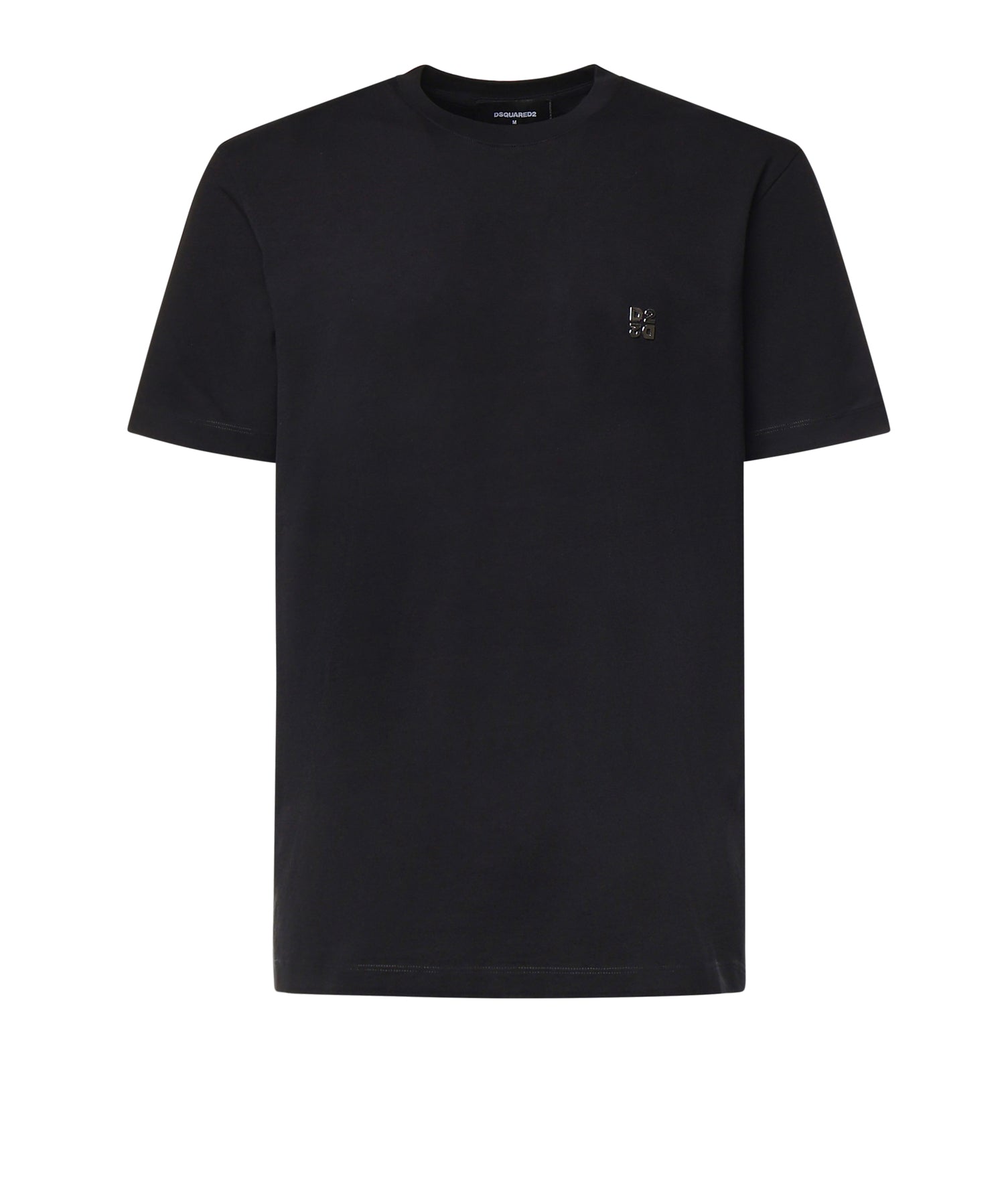T-shirt in cotone con logo<BR/> S74GD1594 D20136900 DSQUARED2 