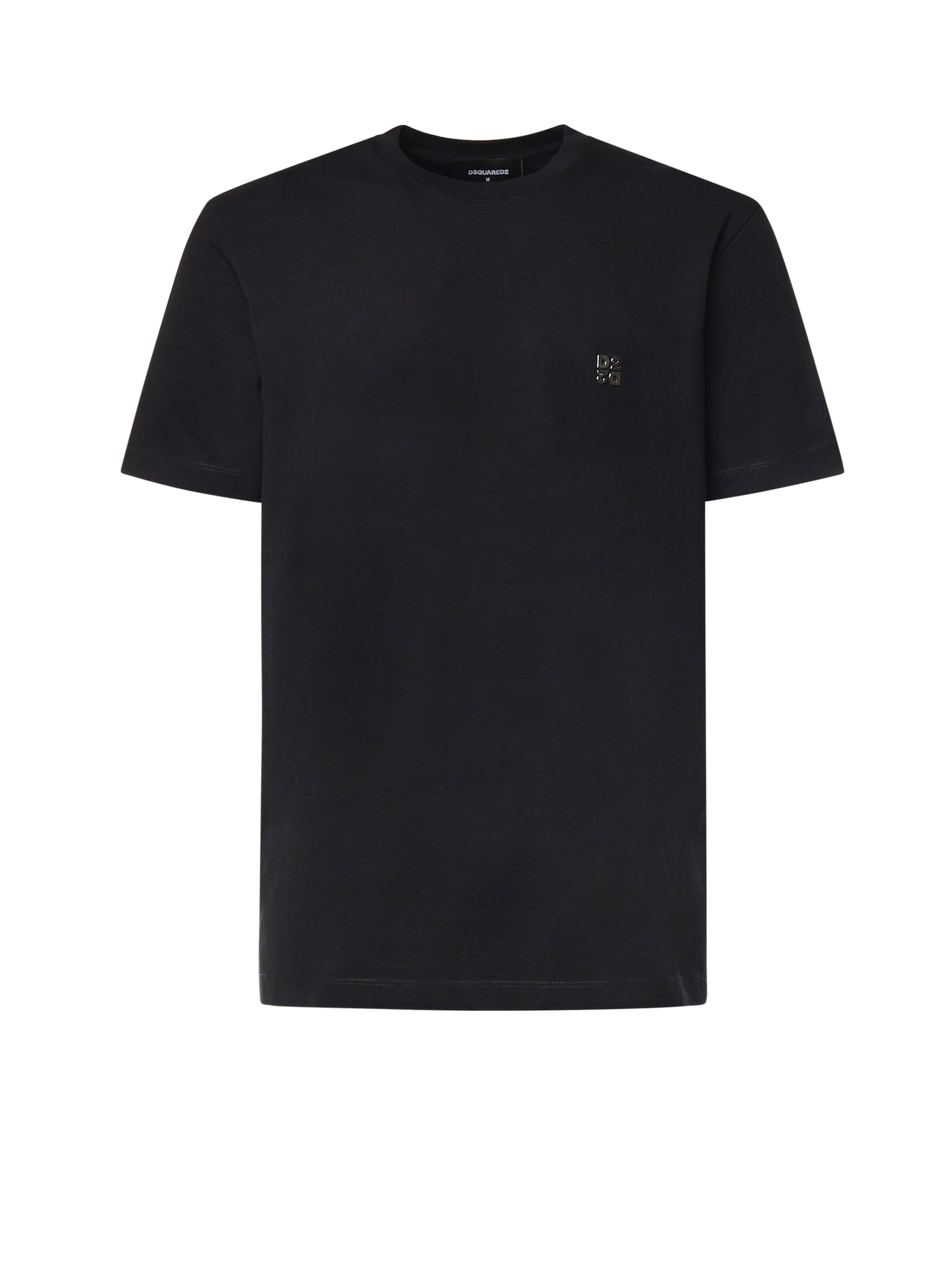 T-shirt in cotone con logo<BR/> S74GD1594 D20136900 DSQUARED2 
