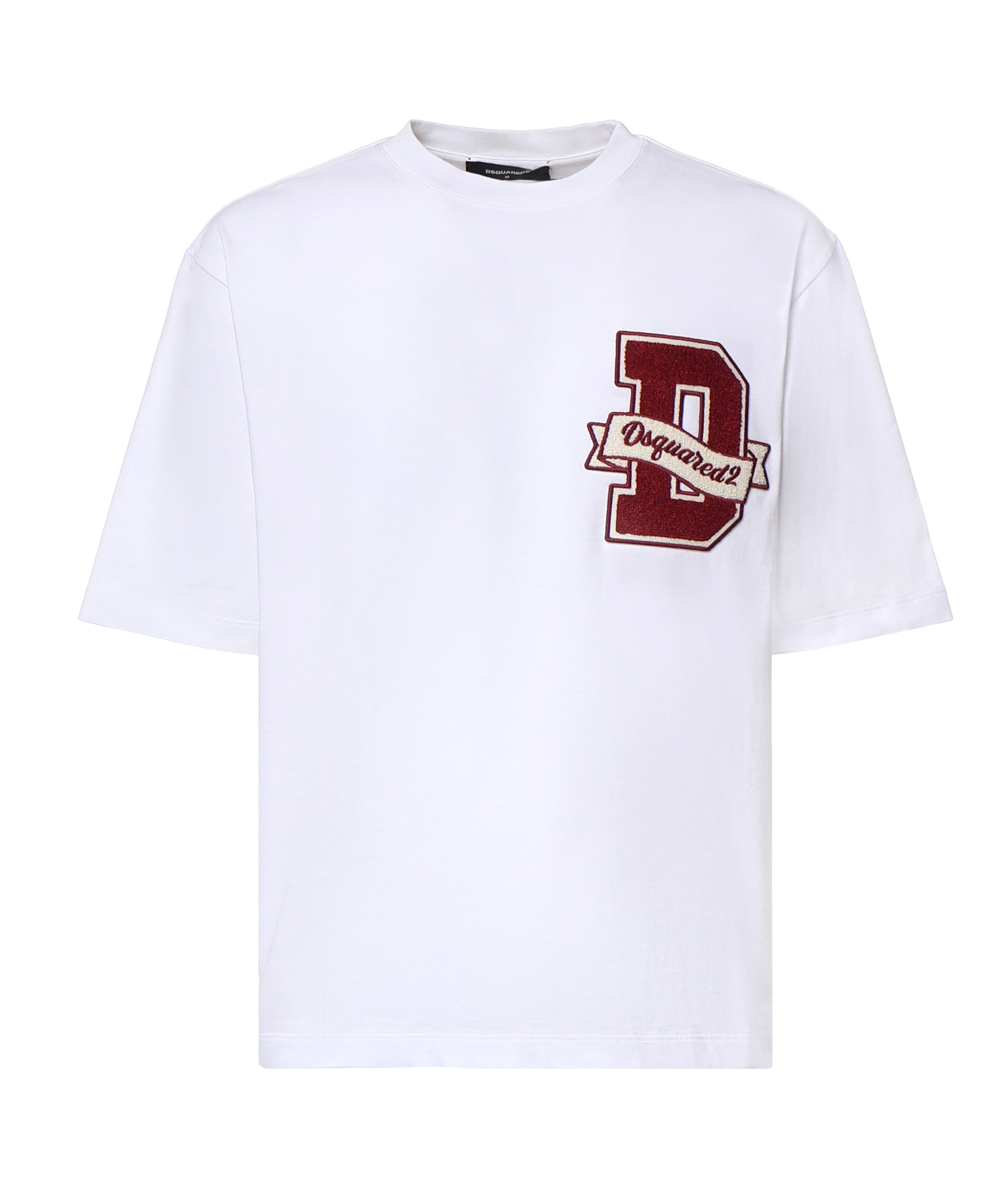 T-shirt in cotone con logo S74GD1605 D20033100 DSQUARED2 