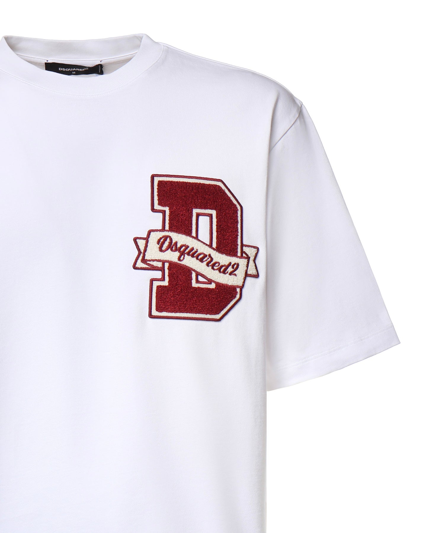 T-shirt in cotone con logo S74GD1605 D20033100 DSQUARED2 