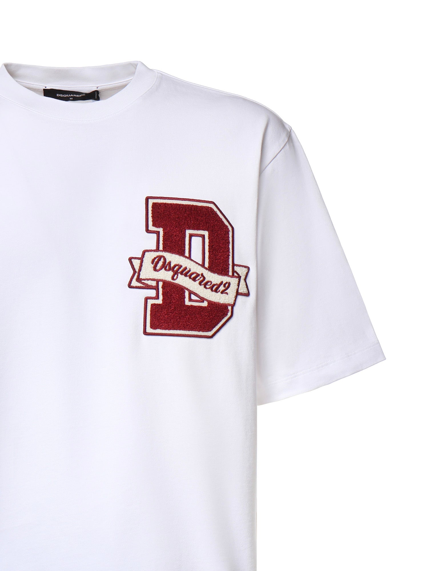 T-shirt in cotone con logo S74GD1605 D20033100 DSQUARED2 