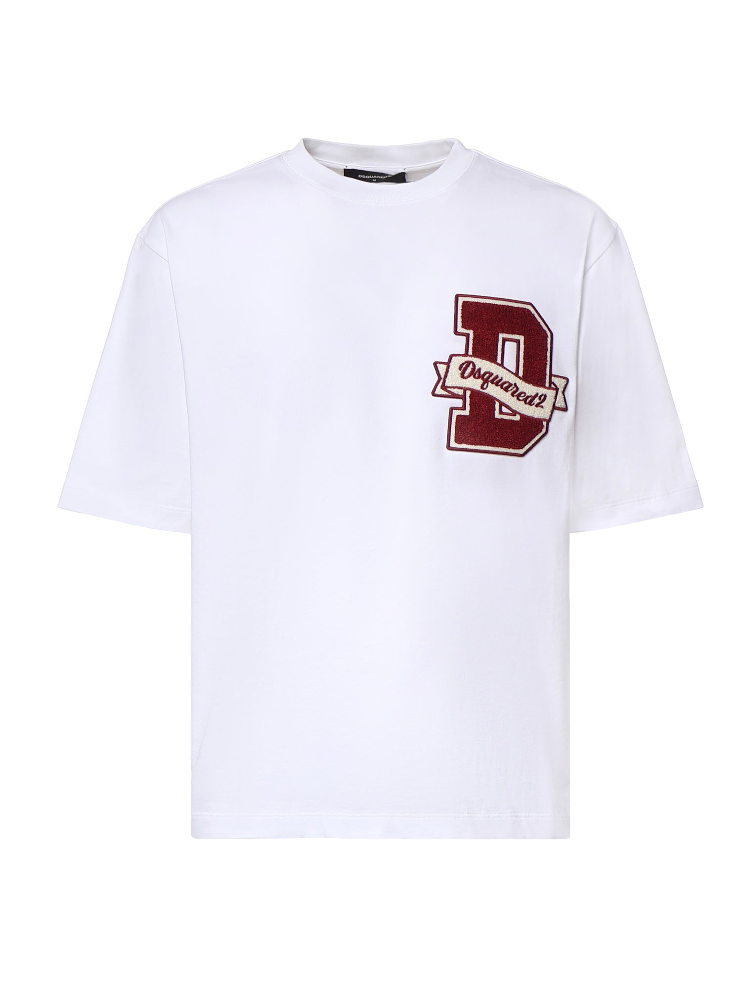 T-shirt in cotone con logo S74GD1605 D20033100 DSQUARED2 