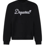 Felpa in cotone con logo S74GU0928 D25029900 DSQUARED2 