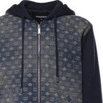 Cardigan con zip D2 Monogram in lana S74HA1654 D13236961 DSQUARED2 