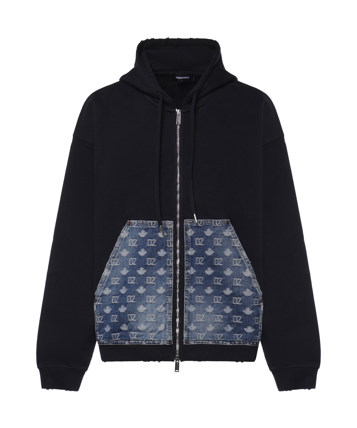 Felpa D2 Monogram Relax in cotone S74HG0190 D25028900 DSQUARED2 