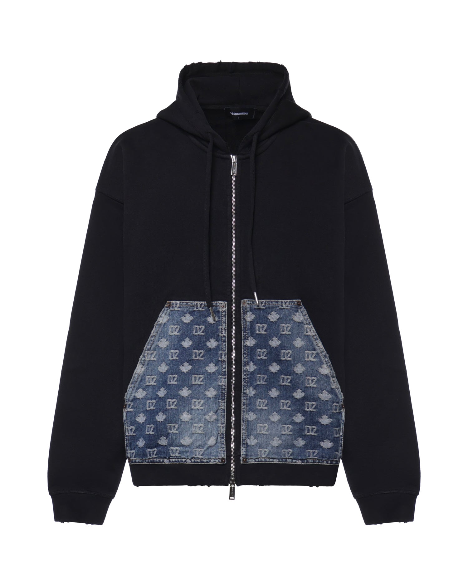 Felpa D2 Monogram Relax in cotone S74HG0190 D25028900 DSQUARED2 