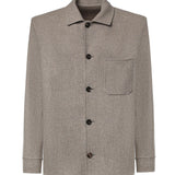 Overshirt in lana e cashmere N75GBTM41TES0N077 07 ELEVENTY 