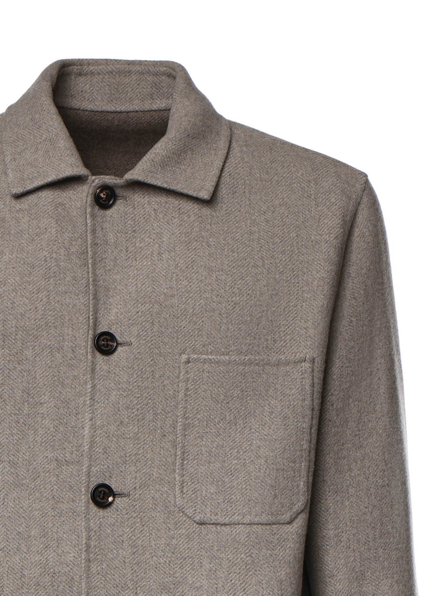 Overshirt in lana e cashmere N75GBTM41TES0N077 07 ELEVENTY 