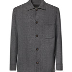 Overshirt in lana e cashmere N75GBTM41TES0N077 14 ELEVENTY 