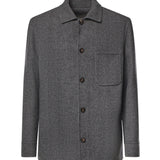 Overshirt in lana e cashmere N75GBTM41TES0N077 14 ELEVENTY 