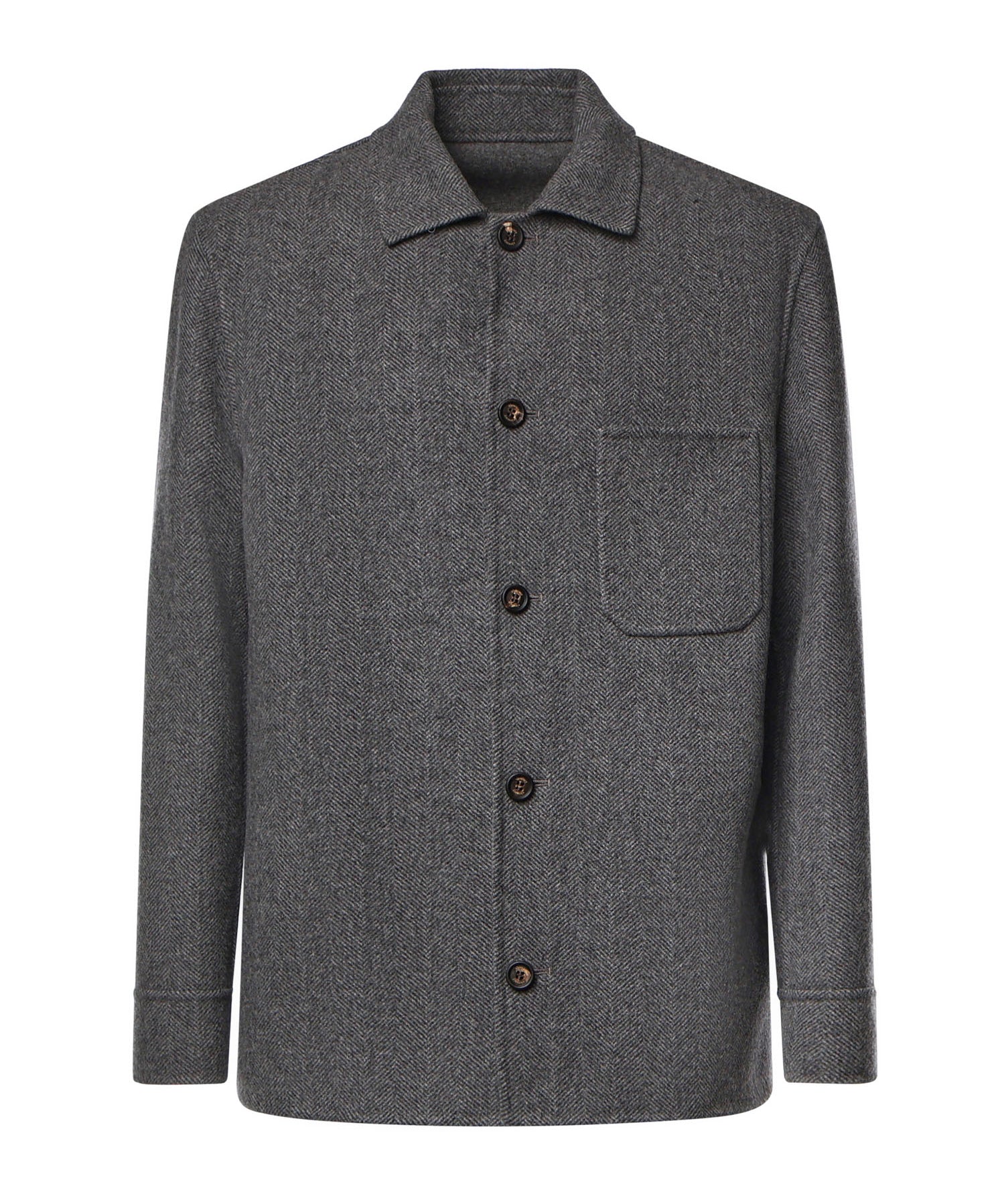 Overshirt in lana e cashmere N75GBTM41TES0N077 14 ELEVENTY 