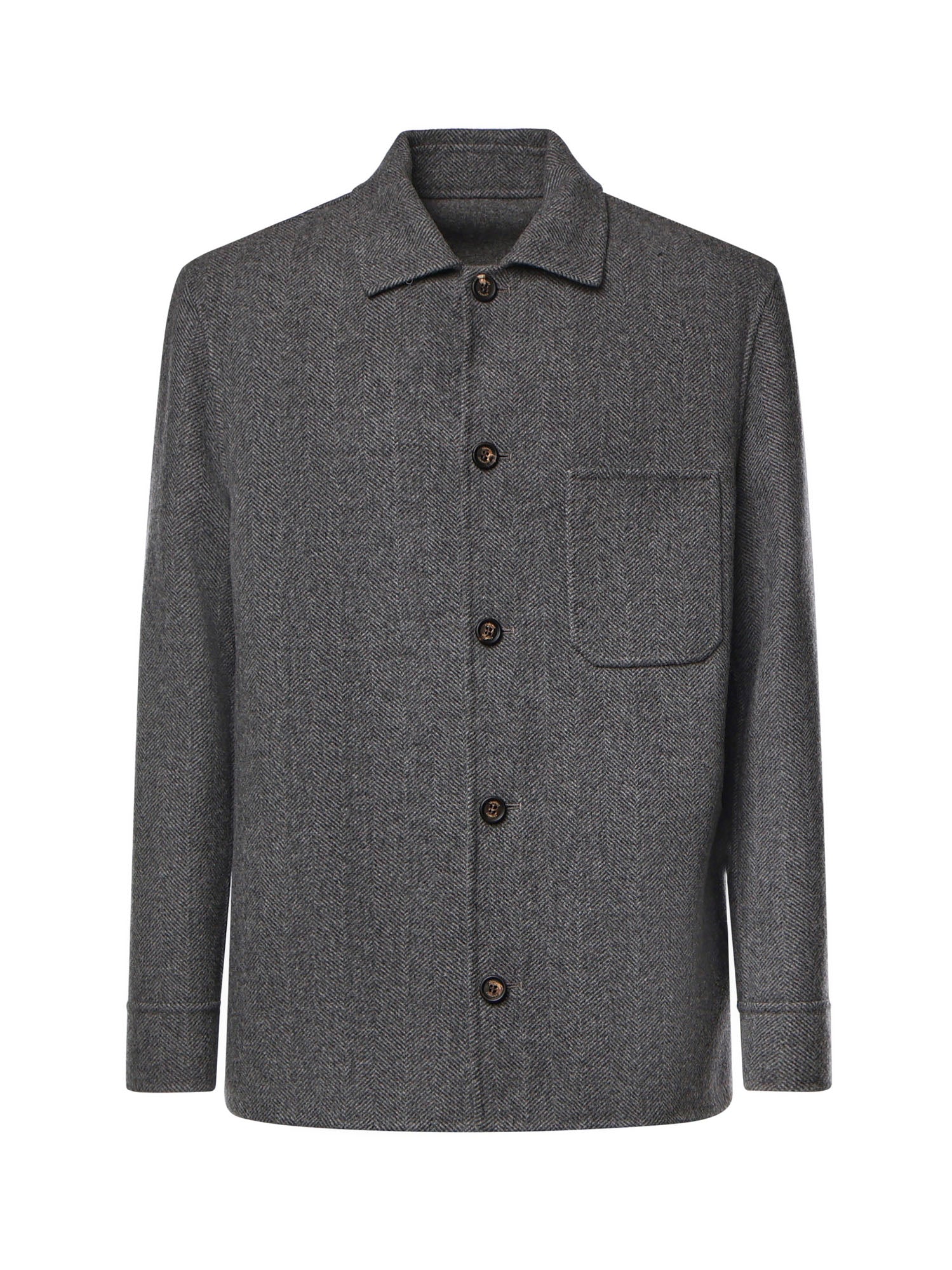 Overshirt in lana e cashmere N75GBTM41TES0N077 14 ELEVENTY 