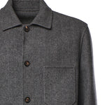 Overshirt in lana e cashmere N75GBTM41TES0N077 14 ELEVENTY 