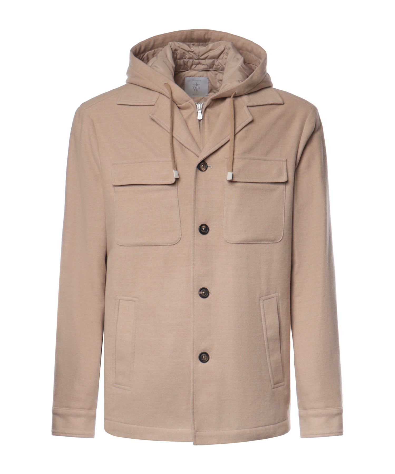 Overshirt in lana 14 micron N75GBTN14TES0H111 04A ELEVENTY 