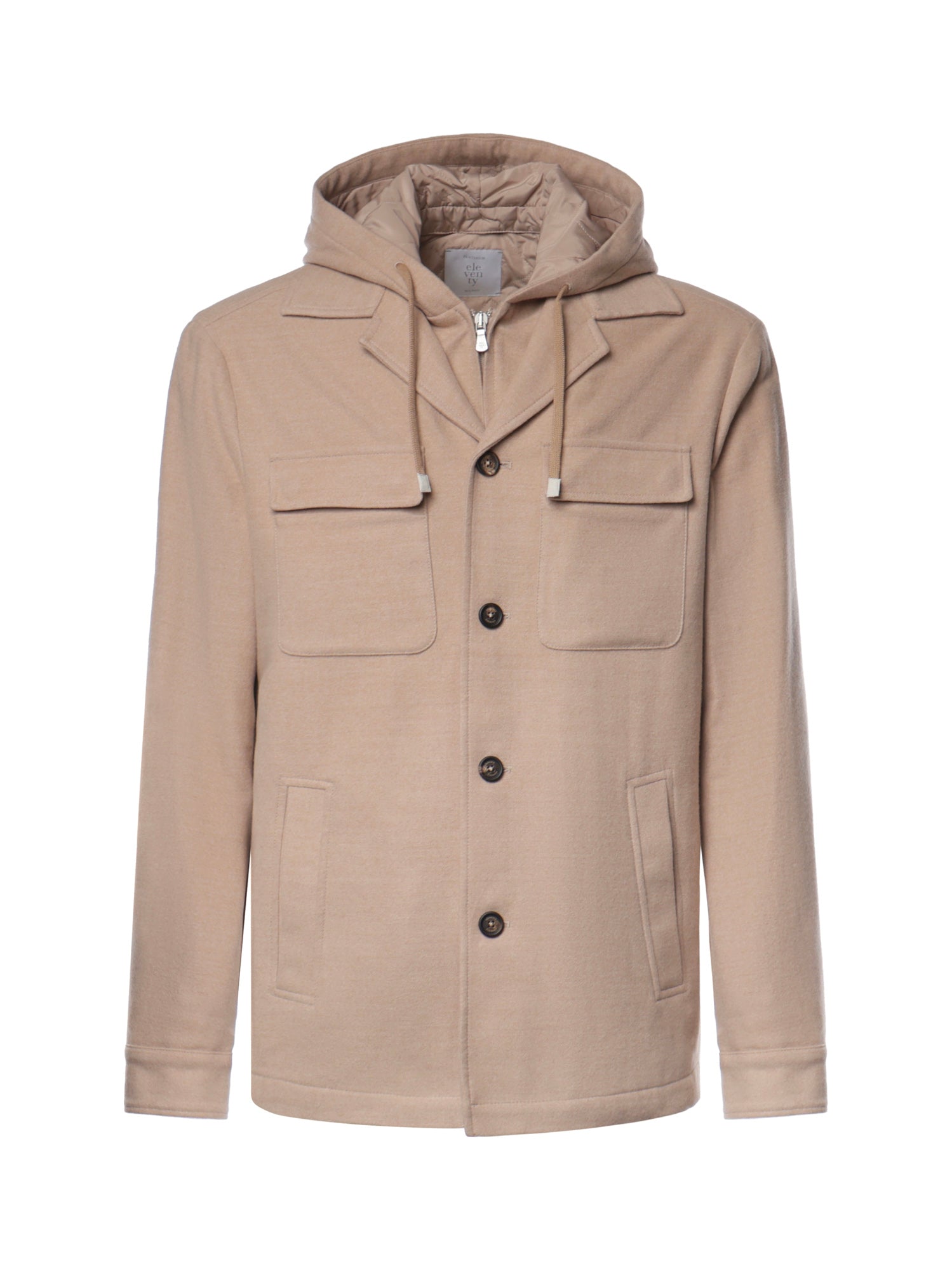 Overshirt in lana 14 micron N75GBTN14TES0H111 04A ELEVENTY 