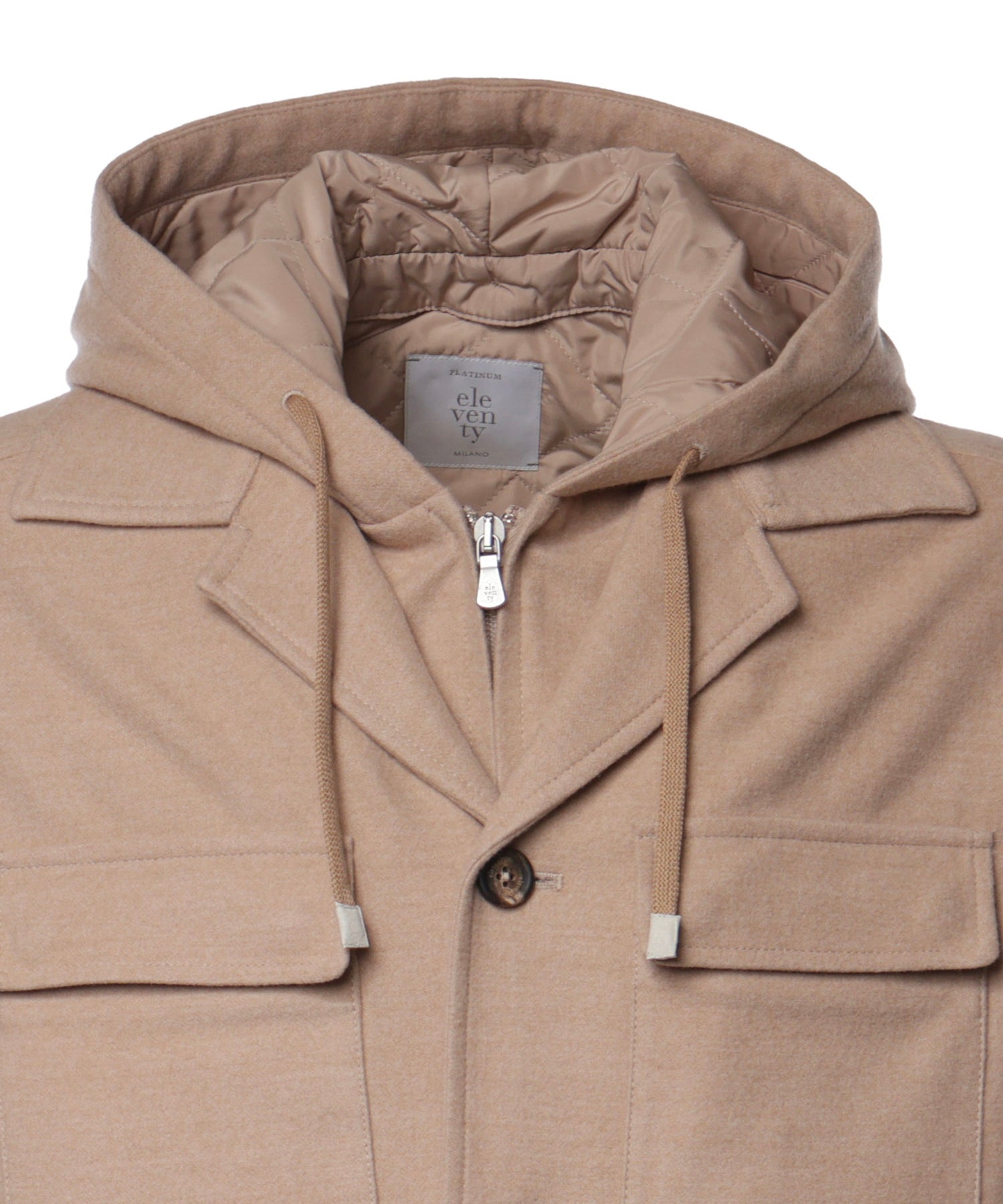 Overshirt in lana 14 micron N75GBTN14TES0H111 04A ELEVENTY 