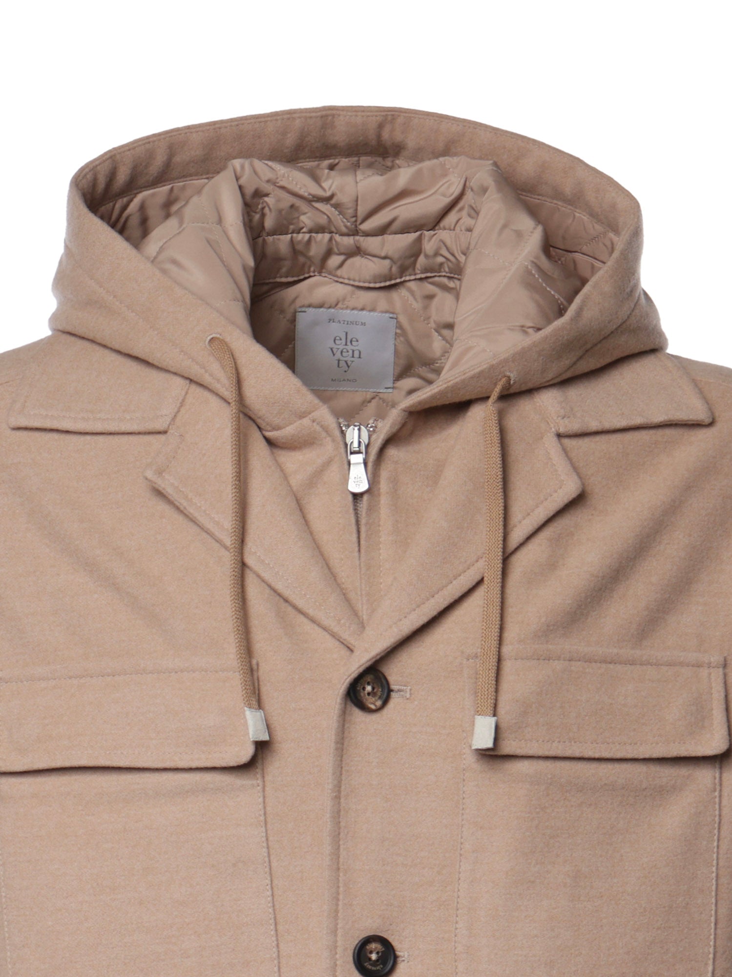 Overshirt in lana 14 micron N75GBTN14TES0H111 04A ELEVENTY 