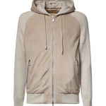 Giubbino in suede e maglia N75GBTN24PEL0N038 02 ELEVENTY 