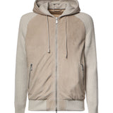 Giubbino in suede e maglia N75GBTN24PEL0N038 02 ELEVENTY 
