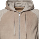 Giubbino in suede e maglia N75GBTN24PEL0N038 02 ELEVENTY 