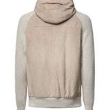 Giubbino in suede e maglia N75GBTN24PEL0N038 02 ELEVENTY 