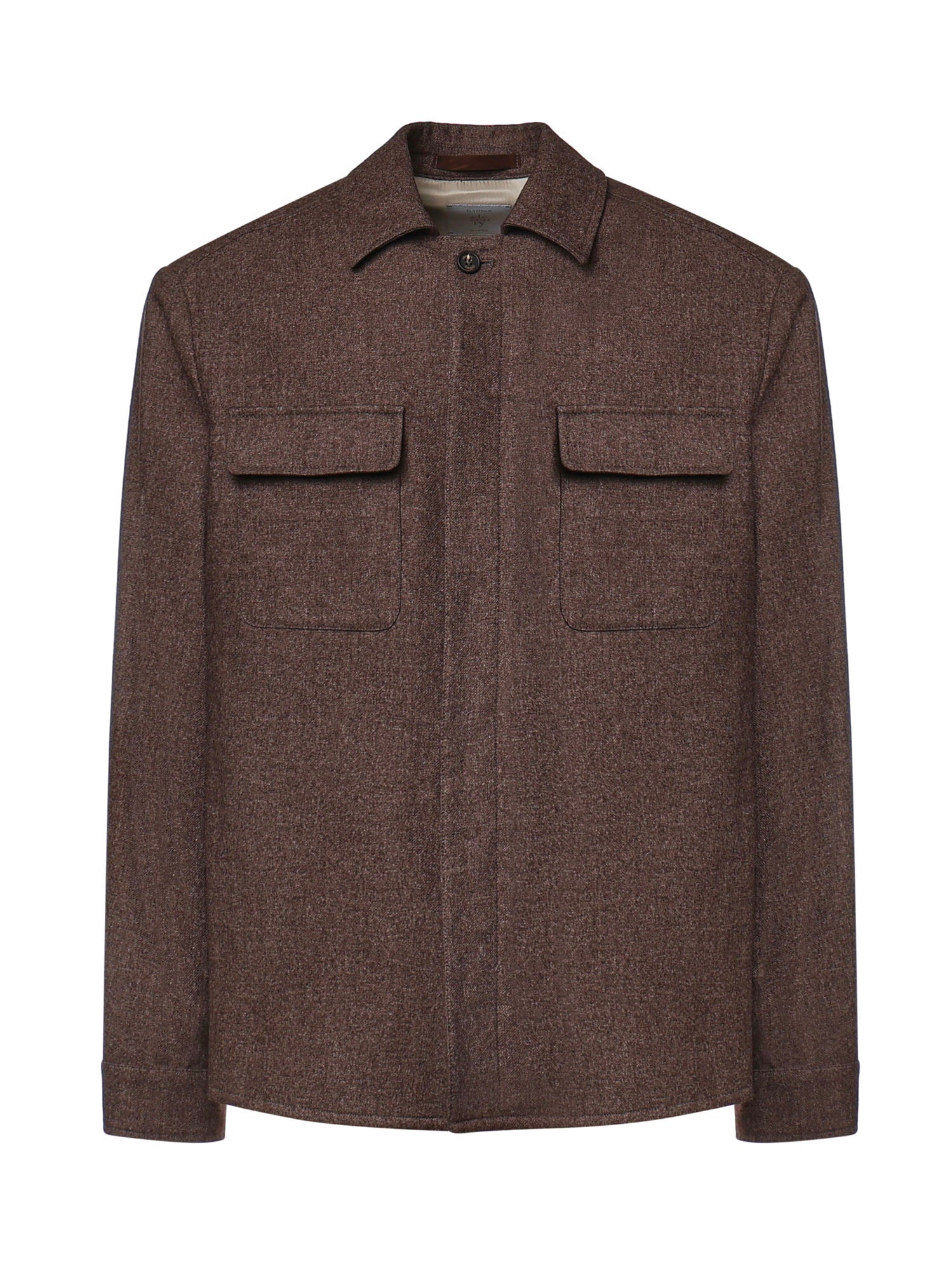 Overshirt in misto lana N75GIAK08TES0N047 05 ELEVENTY 