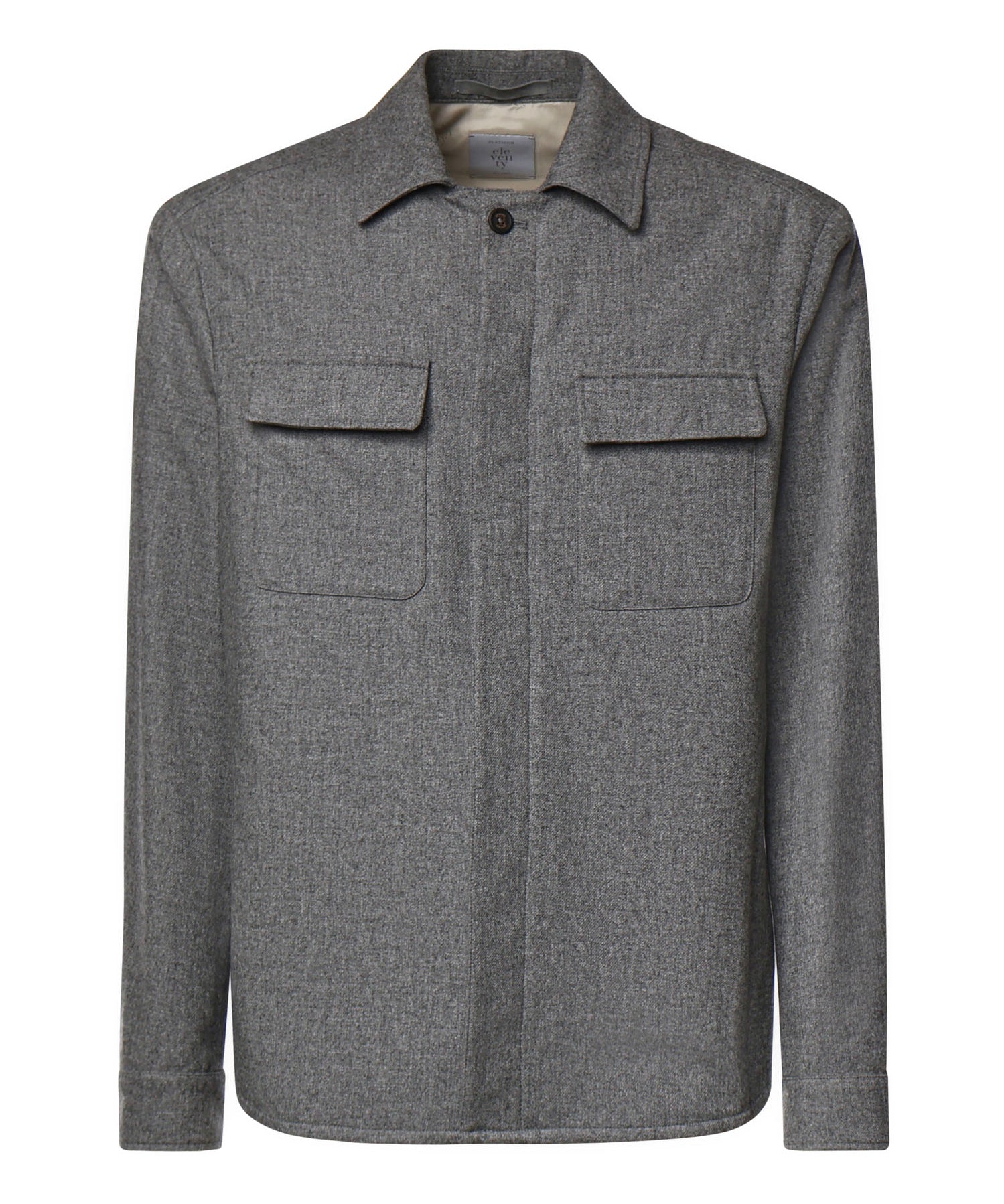 Overshirt in misto lana N75GIAK08TES0N047 14 ELEVENTY 