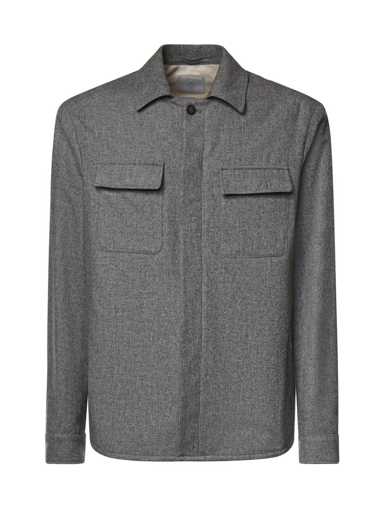 Overshirt in misto lana N75GIAK08TES0N047 14 ELEVENTY 