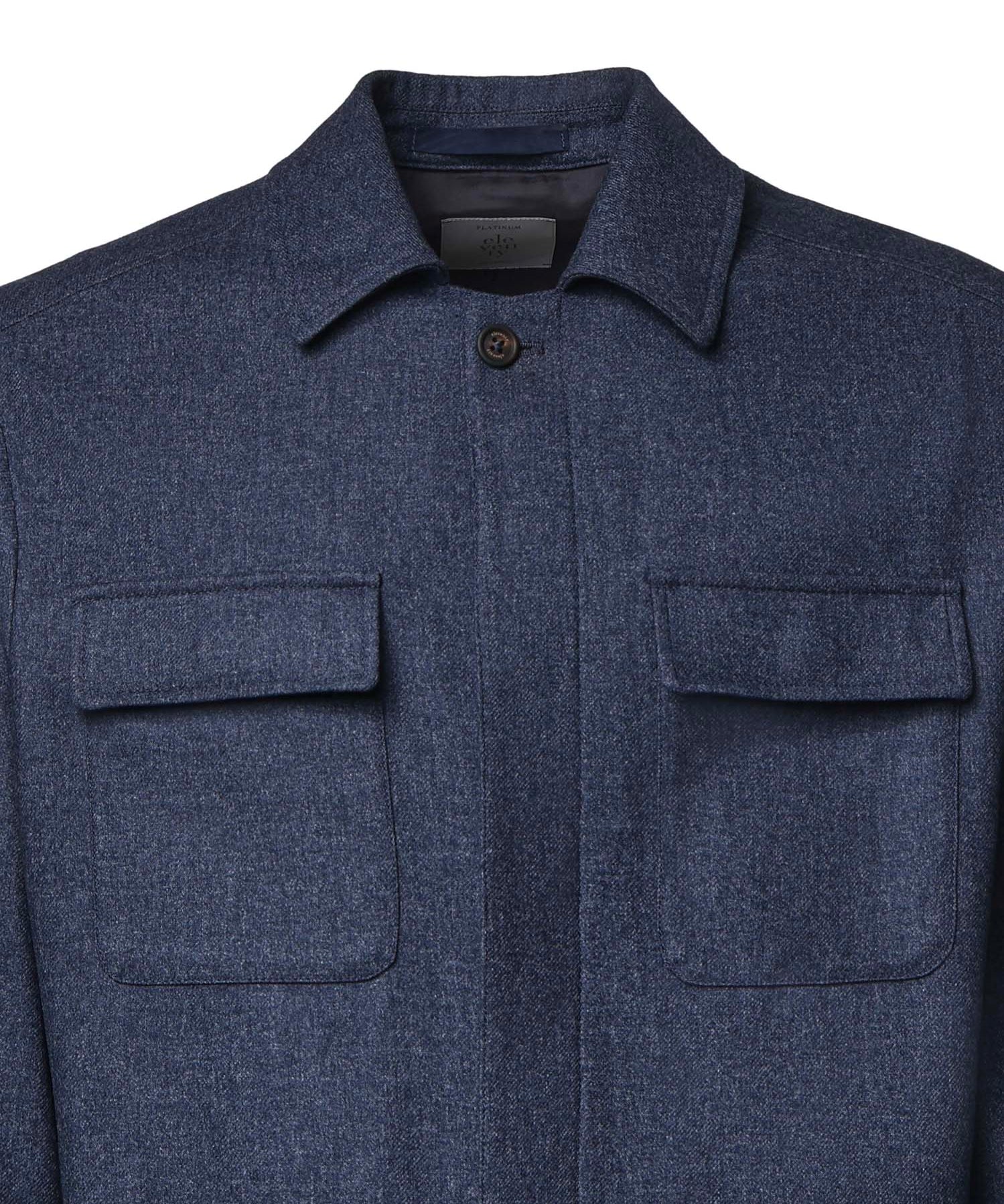 Overshirt in misto lana N75GIAK08TES0N047 19 ELEVENTY 