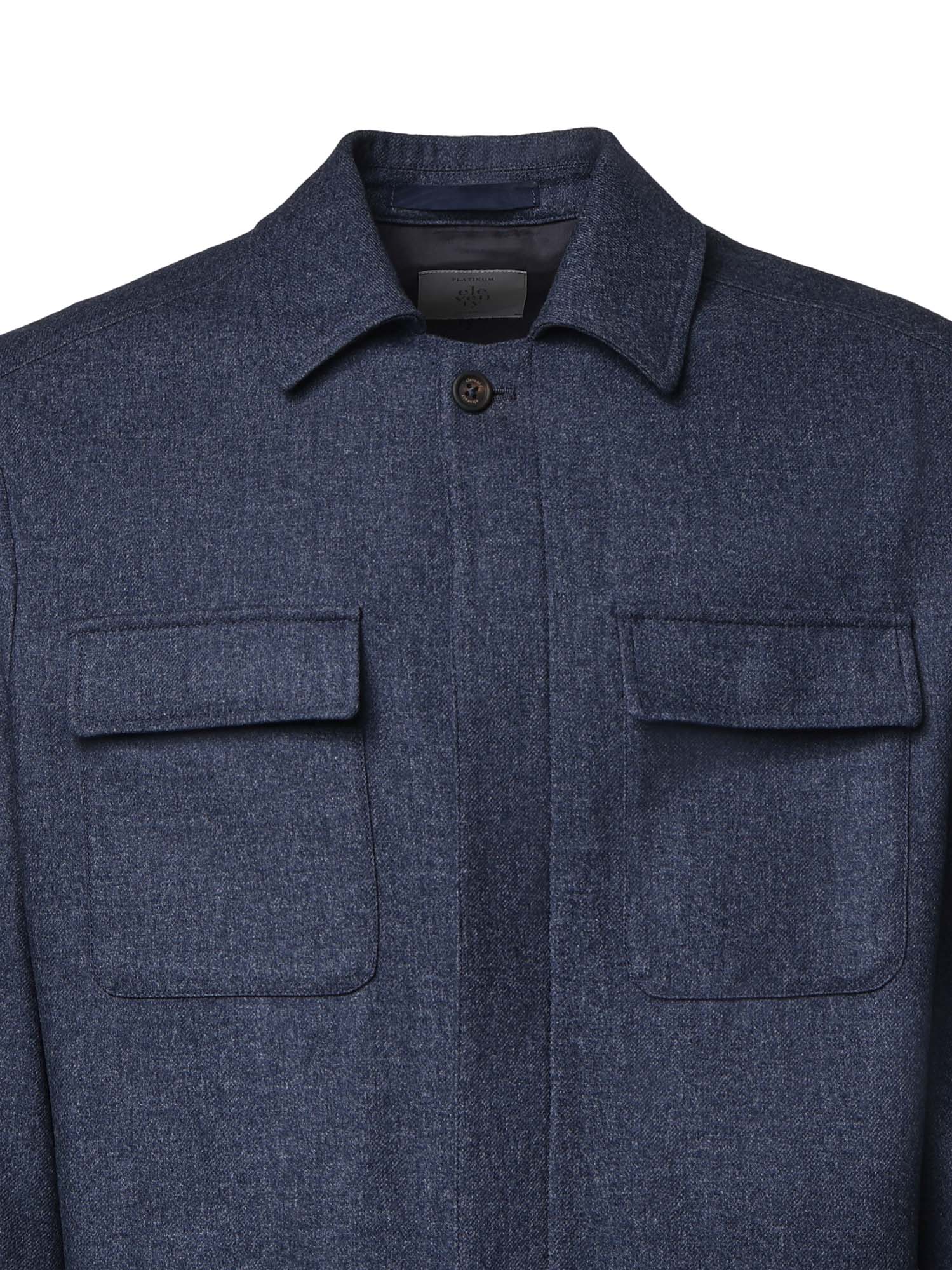 Overshirt in misto lana N75GIAK08TES0N047 19 ELEVENTY 