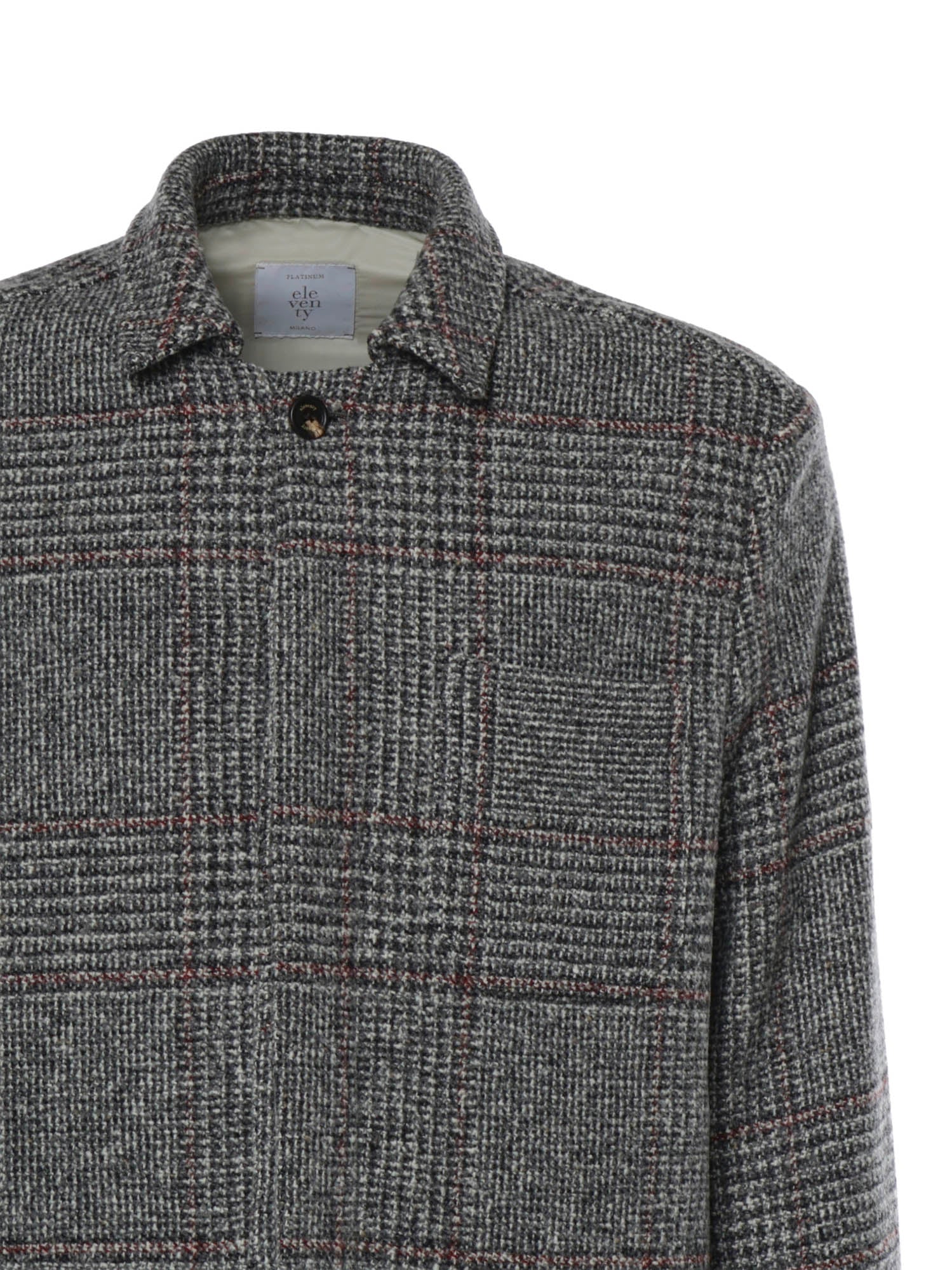 Giacca-camicia in lana N75GIAN05TES0N046 14 ELEVENTY 