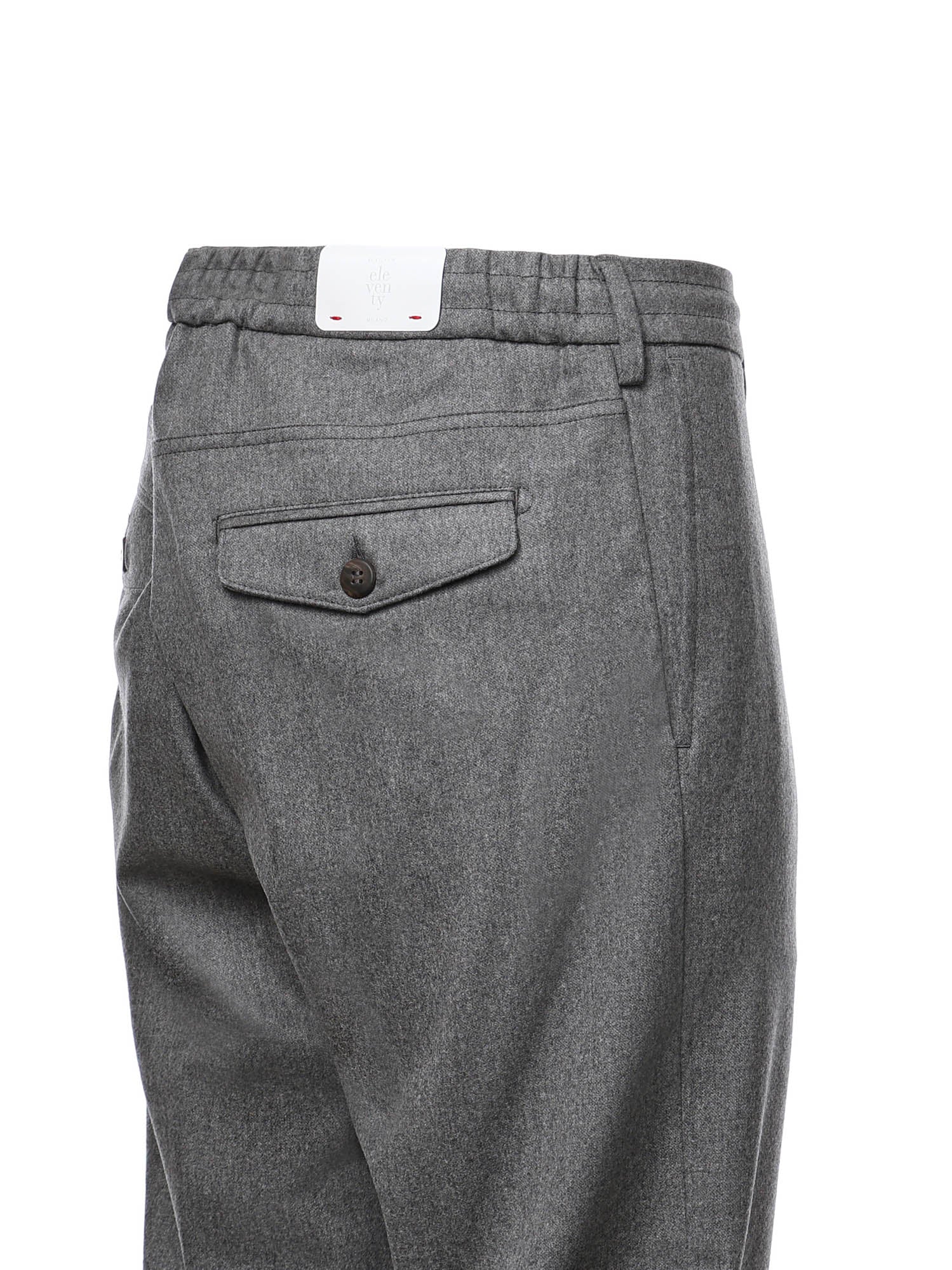 Pantalone jogger in lana N75PANB21TES0H027 14 ELEVENTY 