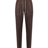 Pantalone jogger in misto lana N75PANG03TES0N047 05 ELEVENTY 